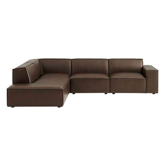 Restore 4-Piece Vegan Leather Modular L-Shaped Sofa by Modway - view 21