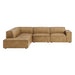 Restore 4-Piece Vegan Leather Modular L-Shaped Sofa by Modway - top view