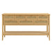 Soma 62 Inch Rattan Console Table Oak