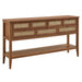 Soma 62 Inch Rattan Console Table Walnut