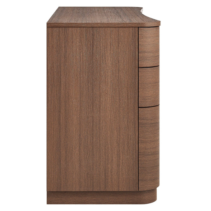 Mirae 55" 6-Drawer Curved Office Desk