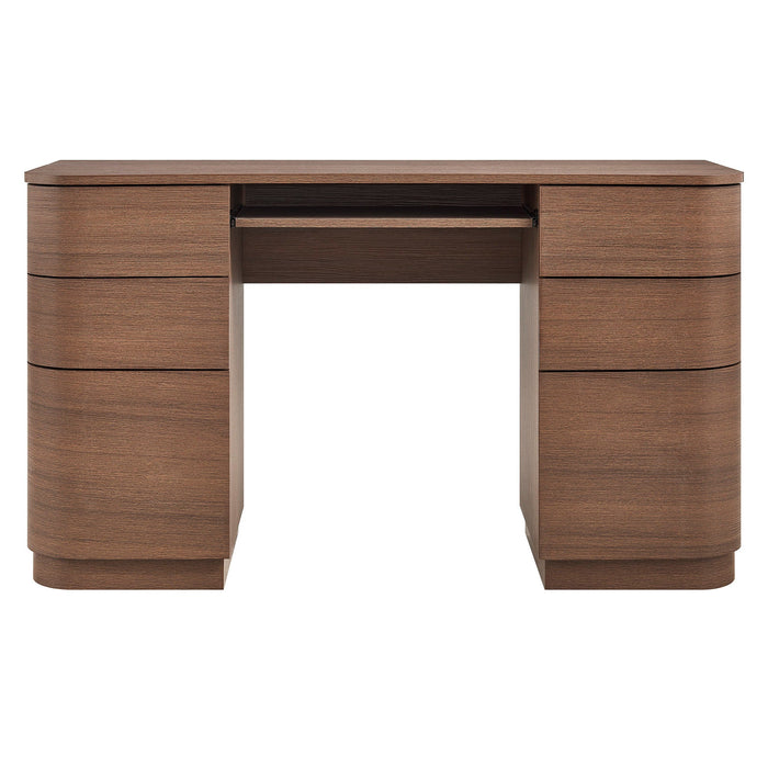 Mirae 55" 6-Drawer Curved Office Desk