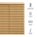 Modway Render Wall Mounted Bathroom Cabinet Storage Shelf in Brown - Side View