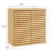 Modway Render Wall Mounted Bathroom Cabinet Storage Shelf in Brown - Detail View