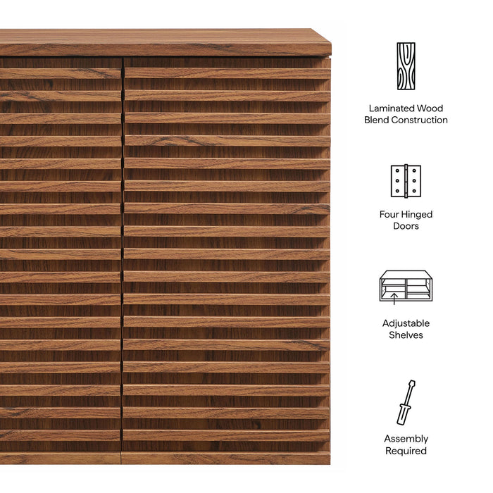Modway Render Wall Mounted Bathroom Cabinet Storage Shelf - View 10