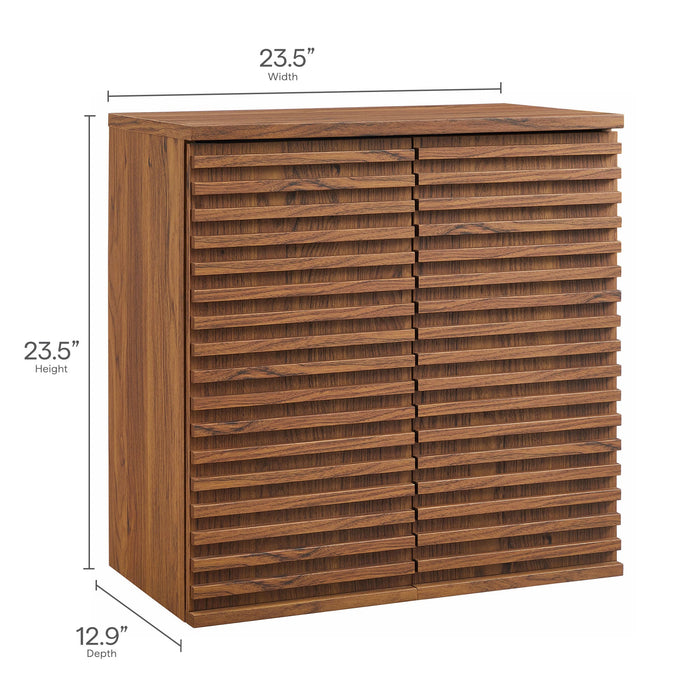 Modway Render Wall Mounted Bathroom Cabinet Storage Shelf - View 11