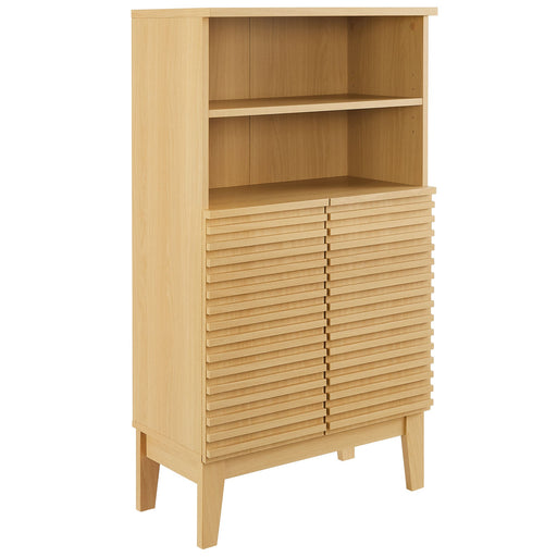Modway Render Freestanding Bathroom Storage Cabinet in Brown