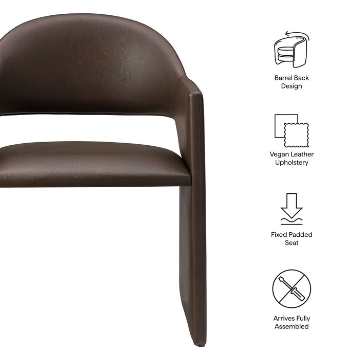 Modway Talia Vegan Leather Dining Armchair - View 10