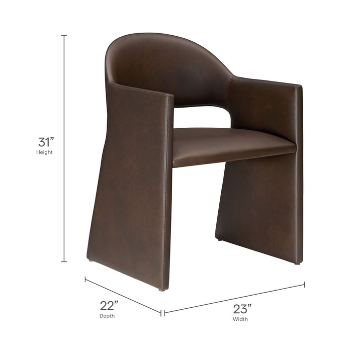 Modway Talia Vegan Leather Dining Armchair - View 11