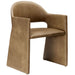 Modway Talia Vegan Leather Dining Armchair in Brown