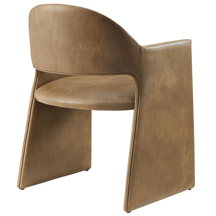 Modway Talia Vegan Leather Dining Armchair - Dimensions