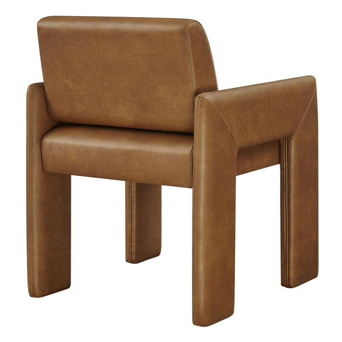 Daven Vegan Leather Dining Armchair