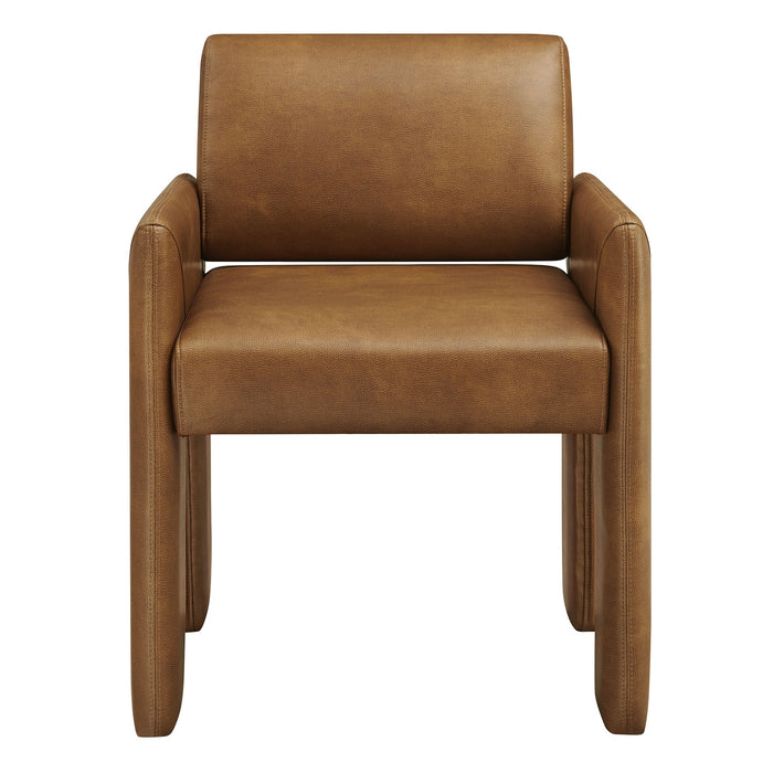 Daven Vegan Leather Dining Armchair
