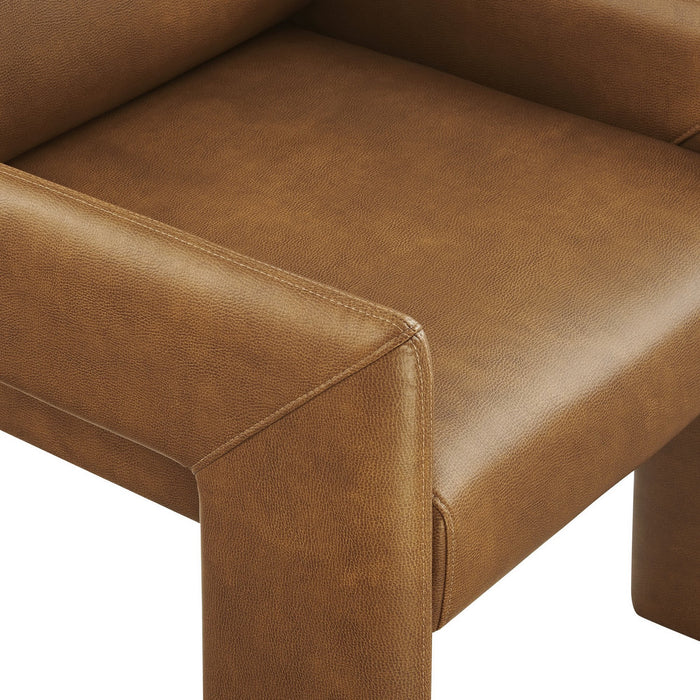Daven Vegan Leather Dining Armchair