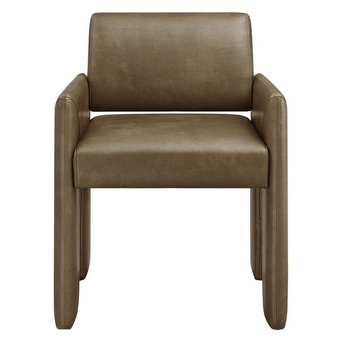 Daven Vegan Leather Dining Armchair