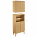 Modway Render Bathroom Cabinet Set Storage Shelf in Brown
