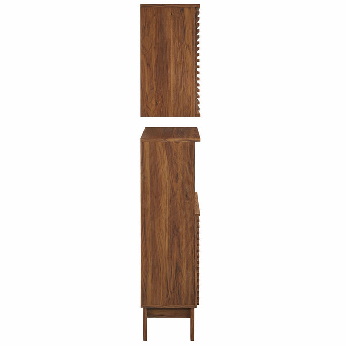 Modway Render Bathroom Cabinet Set Storage Shelf - View 15