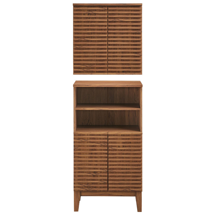 Modway Render Bathroom Cabinet Set Storage Shelf - View 16