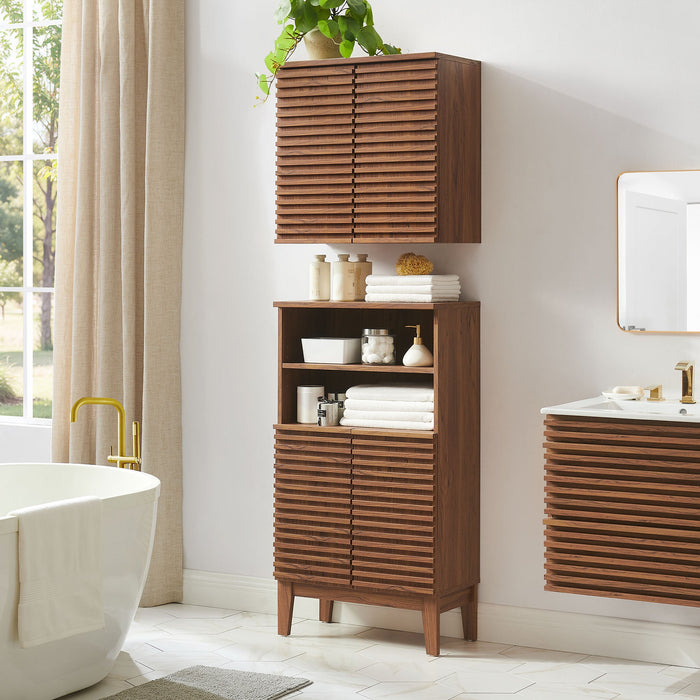 Modway Render Bathroom Cabinet Set Storage Shelf - View 10