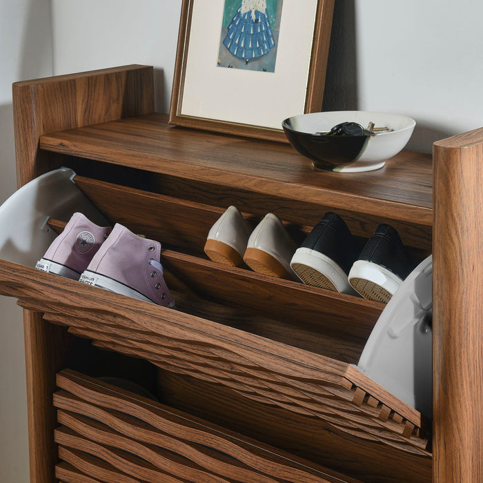 Emric Wave Shoe Cabinet