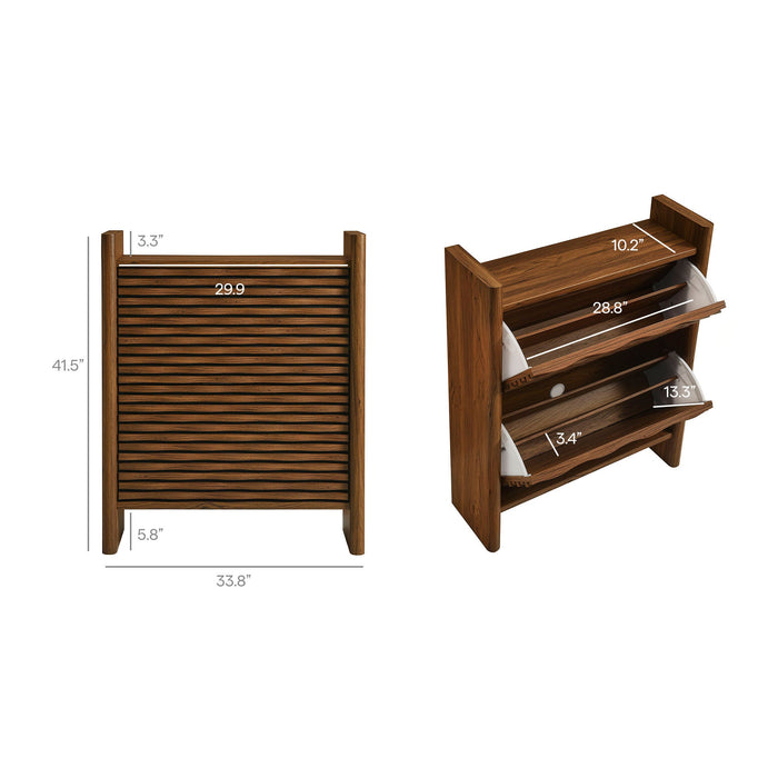 Emric Wave Shoe Cabinet