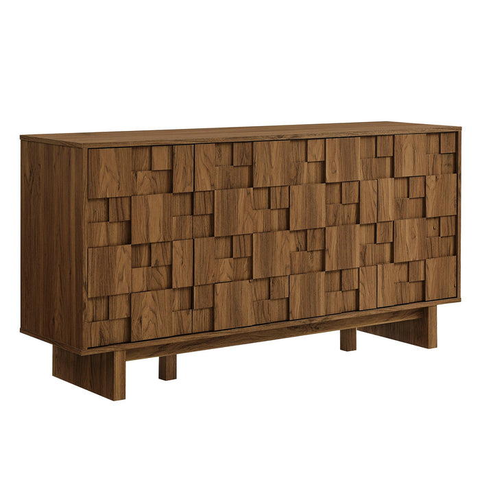 Owen 59 Inch 4 Door Geometric Sideboard