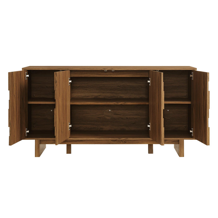 Owen 59 Inch 4 Door Geometric Sideboard