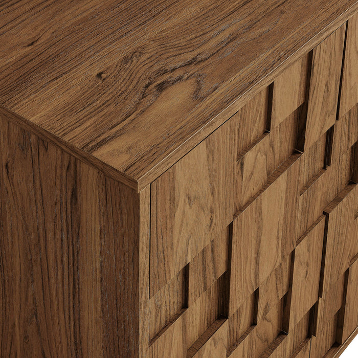 Owen 59 Inch 4 Door Geometric Sideboard