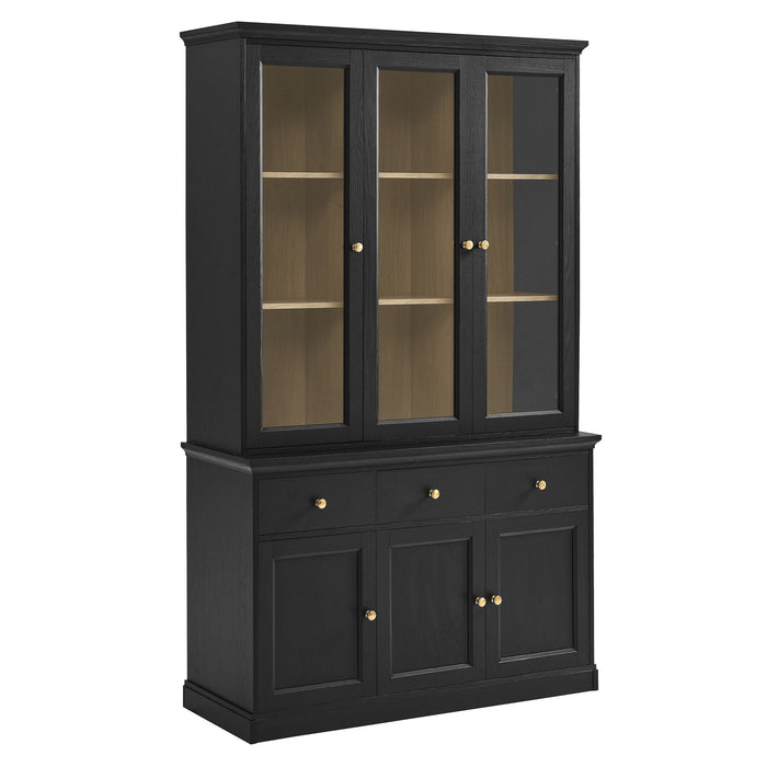 Amara 79 Inch Large Storage Display Cabinet