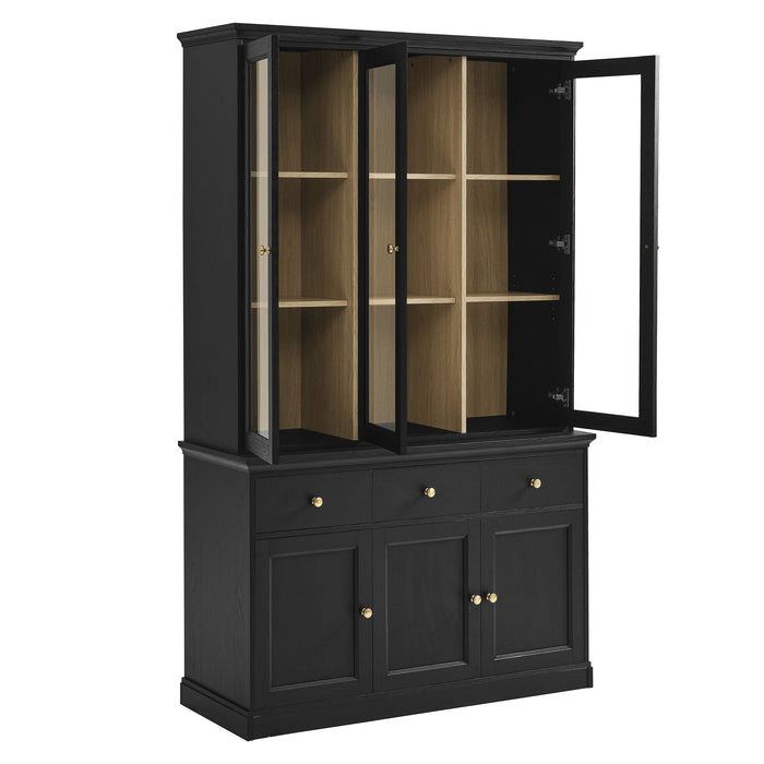 Amara 79 Inch Large Storage Display Cabinet