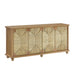 Marola 71 Inch Oak Wood Seagrass Sideboard Oak