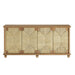 Marola 71 Inch Oak Wood Seagrass Sideboard Oak