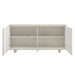 Foundry 71" Woven Design Buffet Storage Cabinet White Wash