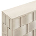 Foundry 71" Woven Design Buffet Storage Cabinet White Wash