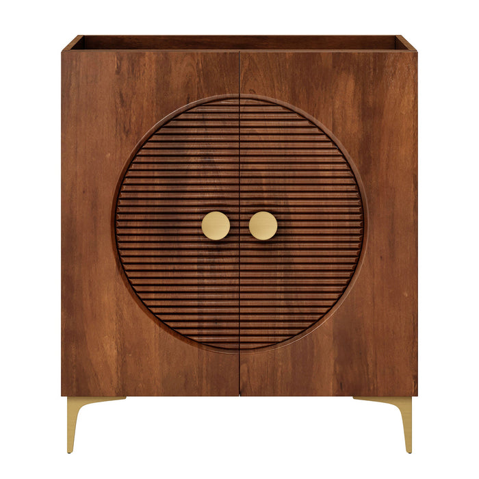 Vernon 30" Fluted Wood Vanity Cabinet Without Sink