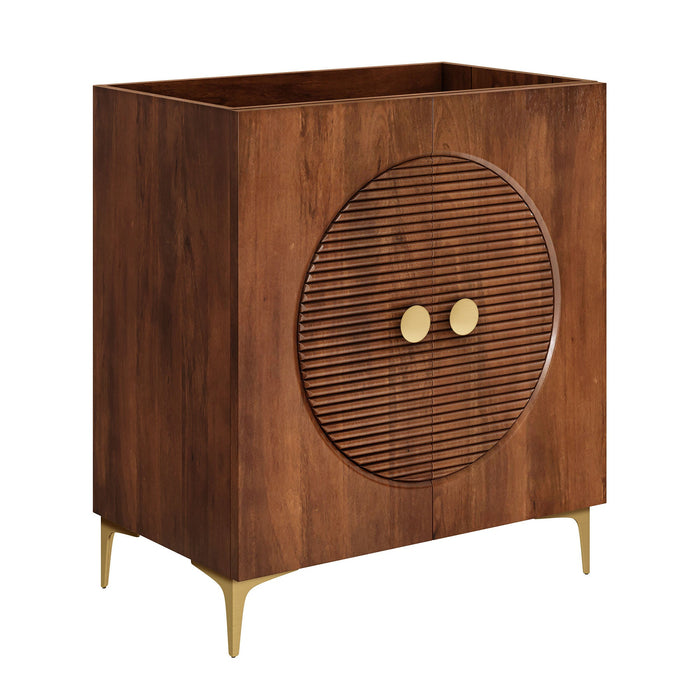 Vernon 30" Fluted Wood Vanity Cabinet Without Sink