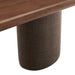 Enric 84 Inch Mango Wood Oval Dining Table Walnut