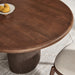 Enric 84 Inch Mango Wood Oval Dining Table Walnut