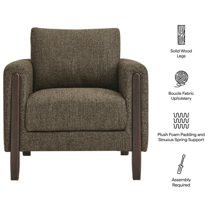 Hawken Boucle Fabric Accent Armchair