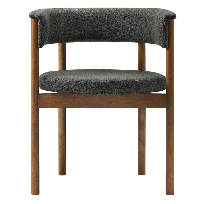 Clea Curved Upholstered Dining Chairs Set Of 2