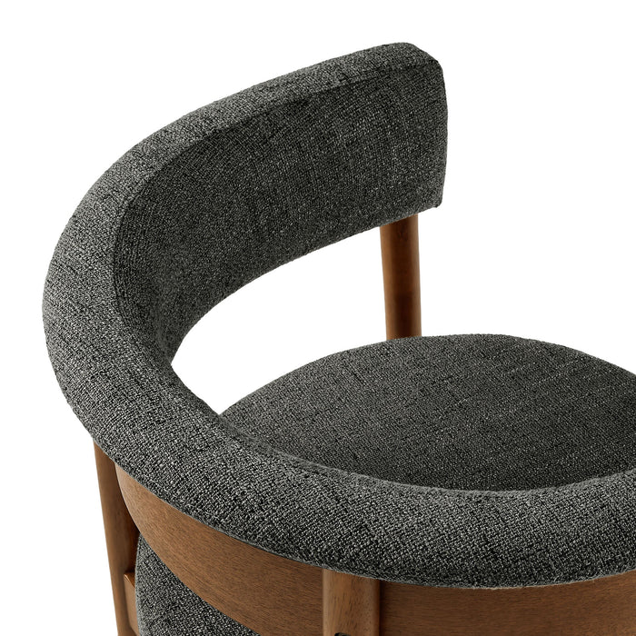 Clea Curved Upholstered Dining Chairs Set Of 2