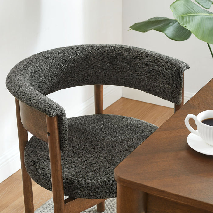 Clea Curved Upholstered Dining Chairs Set Of 2