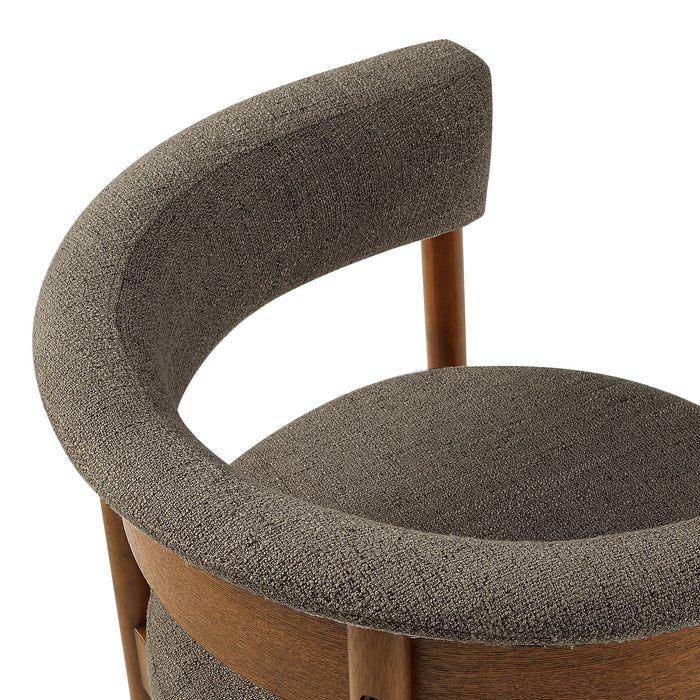 Clea Curved Upholstered Dining Chairs Set Of 2