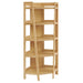 Bixby 71 Inch Corner Bookshelf Oak