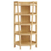Bixby 71 Inch Corner Bookshelf Oak