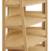 Bixby 71 Inch Corner Bookshelf Oak