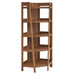 Bixby 71 Inch Corner Bookshelf Walnut