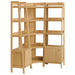 Bixby 3-piece Corner Bookshelf Set with Narrow Bookshelves Oak