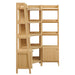 Bixby 3-piece Corner Bookshelf Set with Narrow Bookshelves Oak