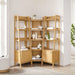 Bixby 3-piece Corner Bookshelf Set with Narrow Bookshelves Oak